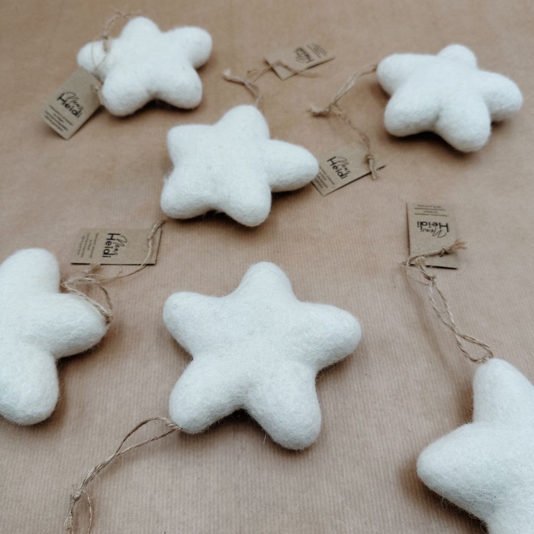 Etoile à suspendre en feutrine – Décoration artisanale | New Heidi