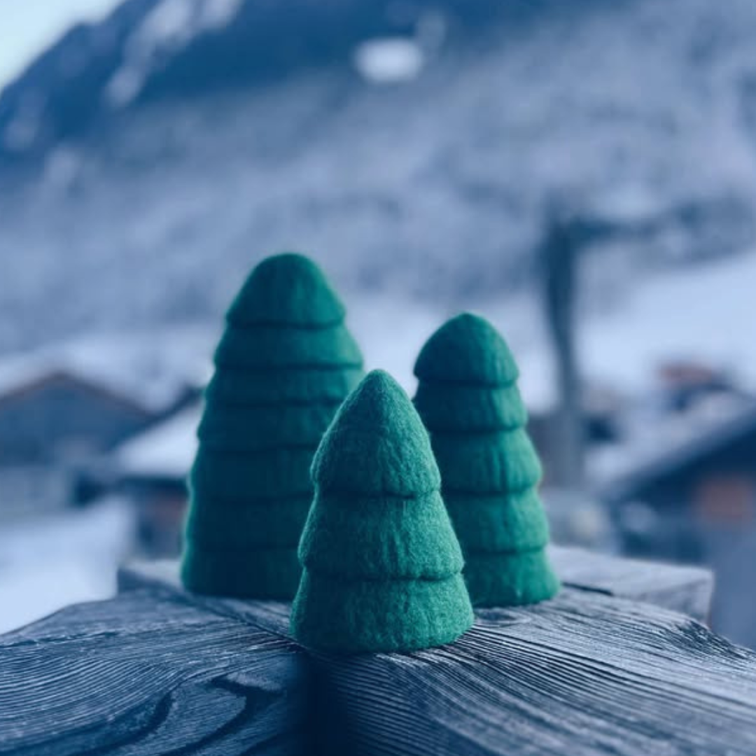 Set de 3 sapins décoratifs - New Heidi