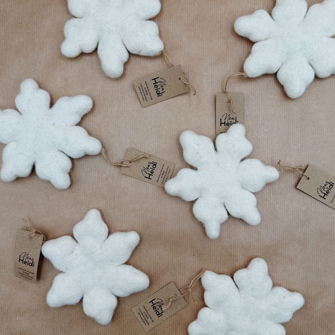 Flocon à suspendre - Décoration artisanale et éco-responsable | New Heidi ❄️