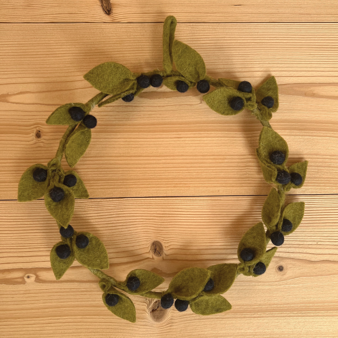 Couronnes de myrtilleen feutrine - New Heidi
