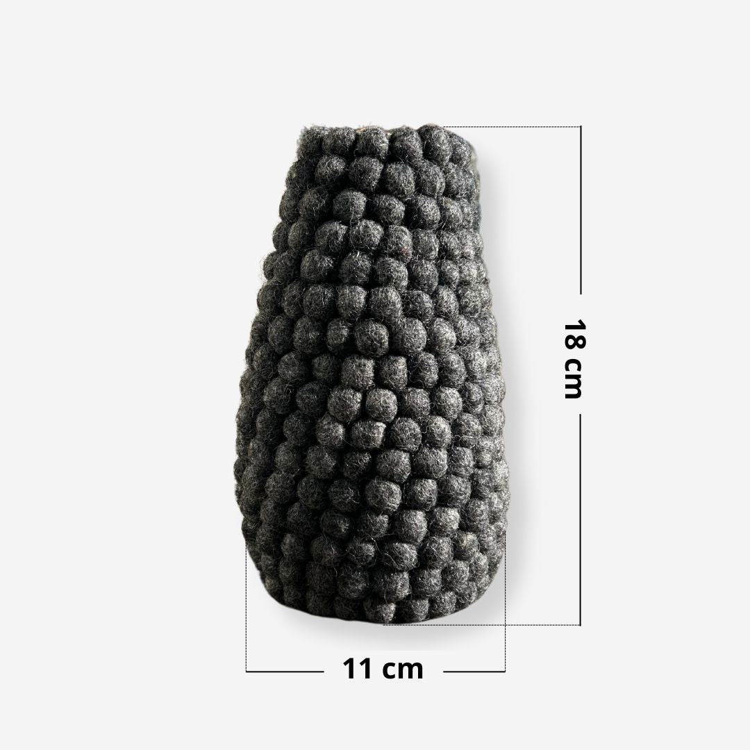 Vases fleurs en feutrine - Création artisanale New Heidi