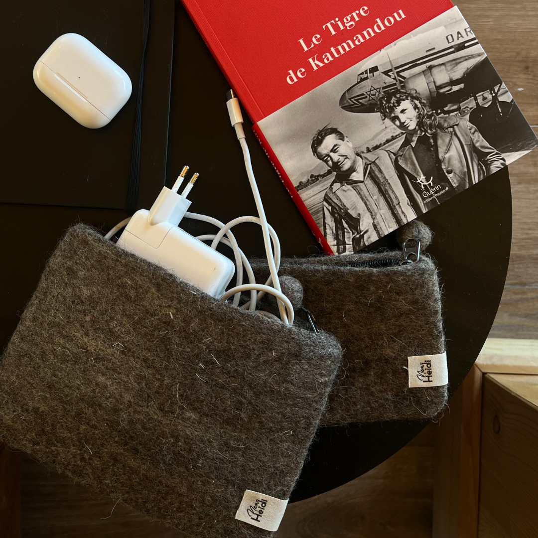 Pochette de rangement en feutrine New Heidi – Élégance, artisanat et éthique
