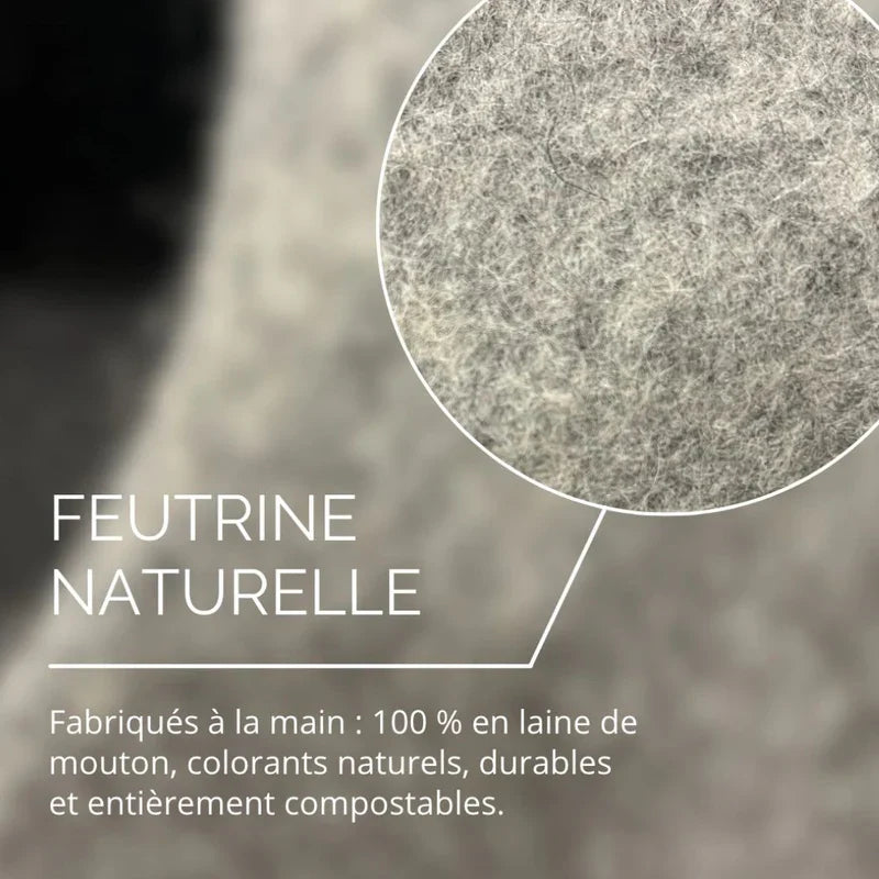 Feuille d’arum en feutrine – Élégance naturelle et artisanale 🌿