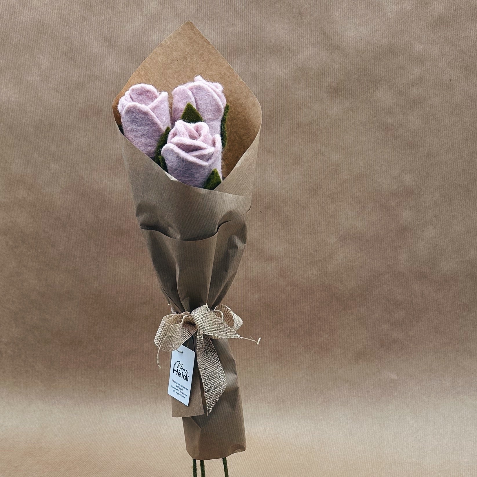 BOUQUET "Délicate" DE 3 ROSES SPÉCIAL FÊTE DES MÈRES – NEW HEIDI