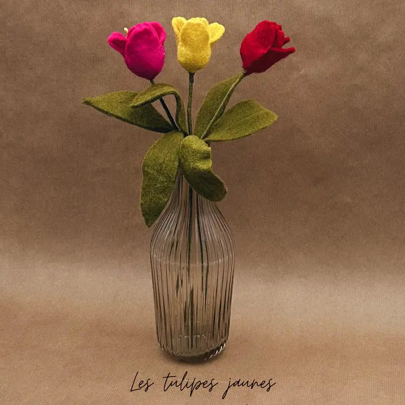 erplain_file_id:174776 - Tulipes Jaunes en Feutrine – Création Artisanale New Heidi