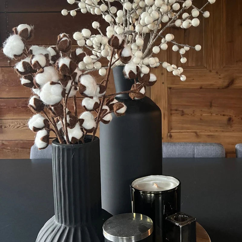 erplain_file_id:174143 - Branches de Fleurs de Coton en Feutrine – Décoration Durable New Heidi