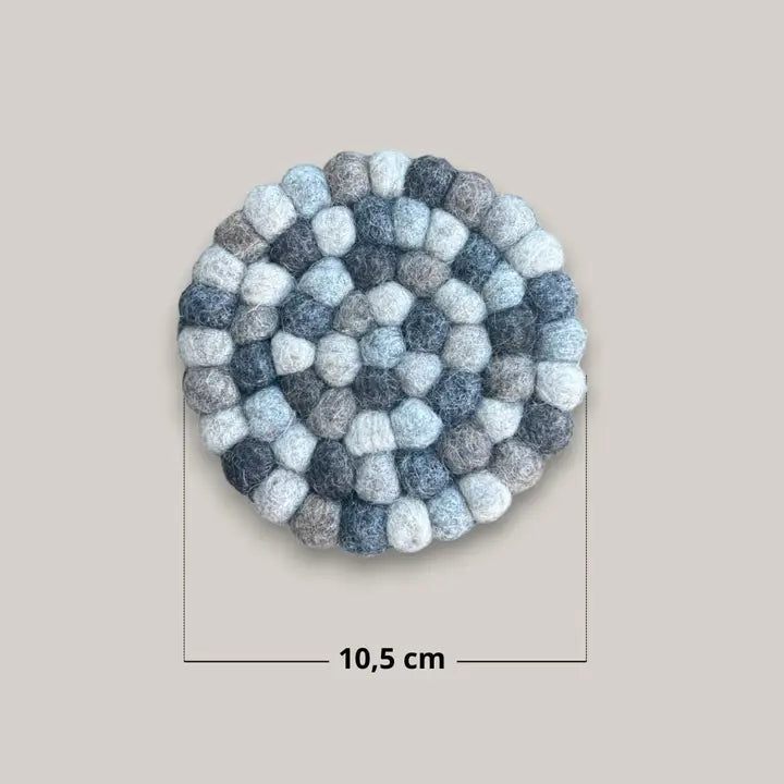 et de 2 Sous-verres "Boule" en Feutrine Artisanale – New Heidi