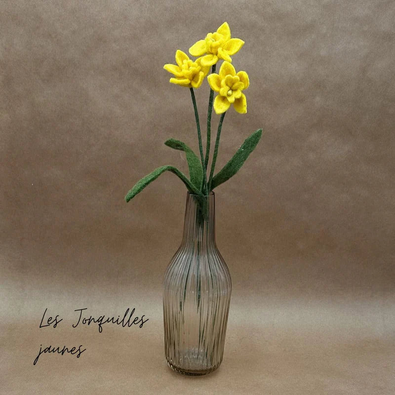 erplain_file_id:174800 - Jonquilles Jaunes en Feutrine – Création Artisanale New Heidi
