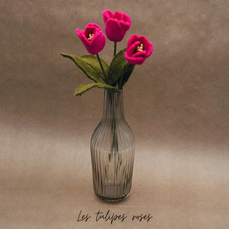 erplain_file_id:174173 - Tulipes Roses en Feutrine – Création Artisanale New Heidi