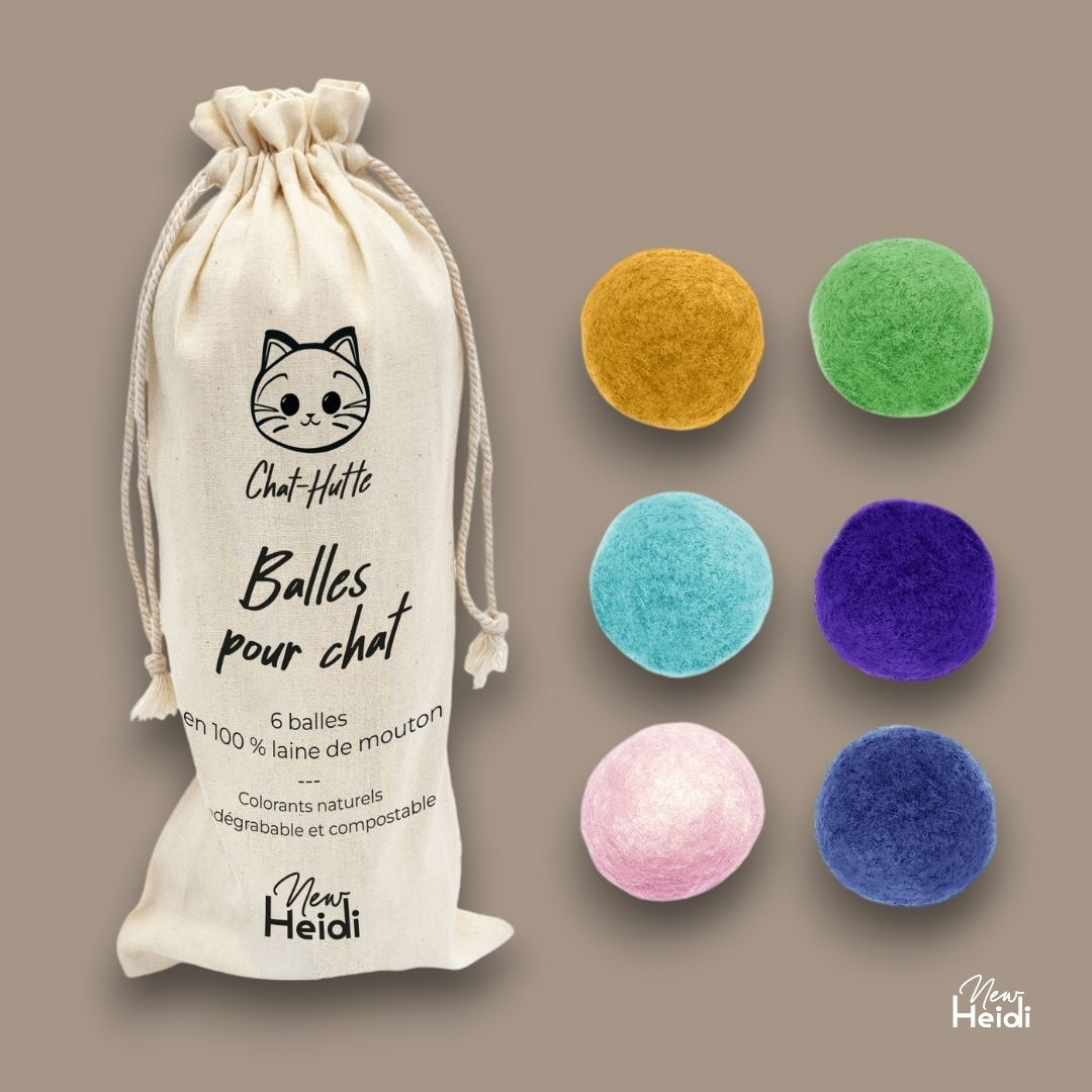 Set de 6 balles pour chat