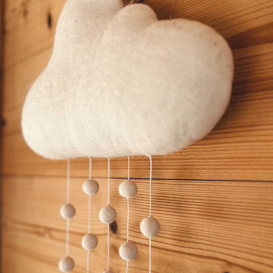 Coussin nuage à suspendre en feutrine - New Heidi