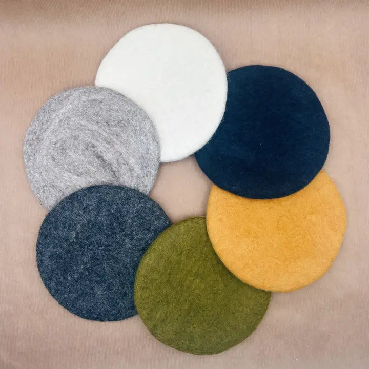 Dessous de Plat en Boules de Feutrine – Création Artisanale New Heidi