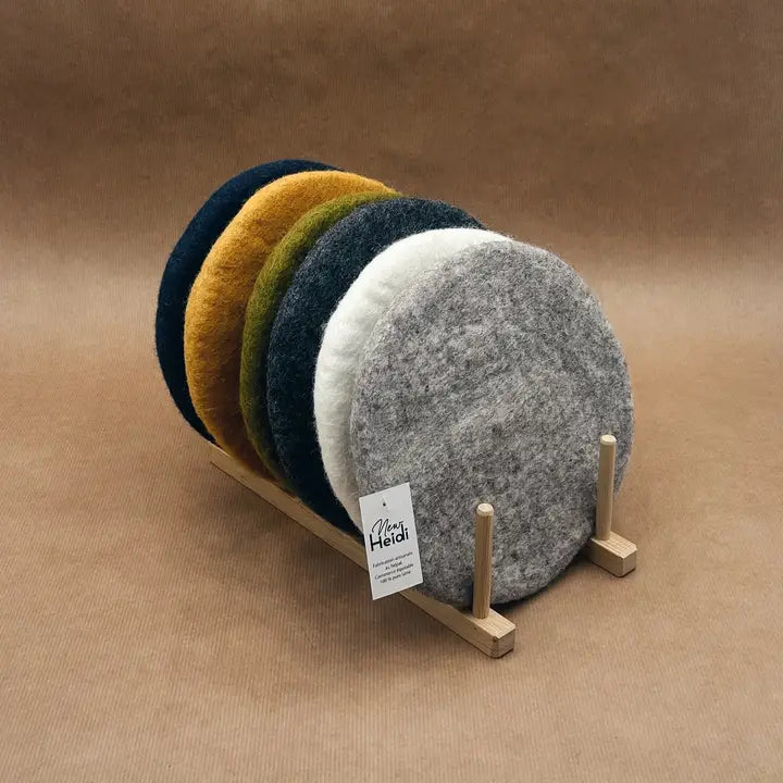 Dessous de Plat en Boules de Feutrine – Création Artisanale New Heidi