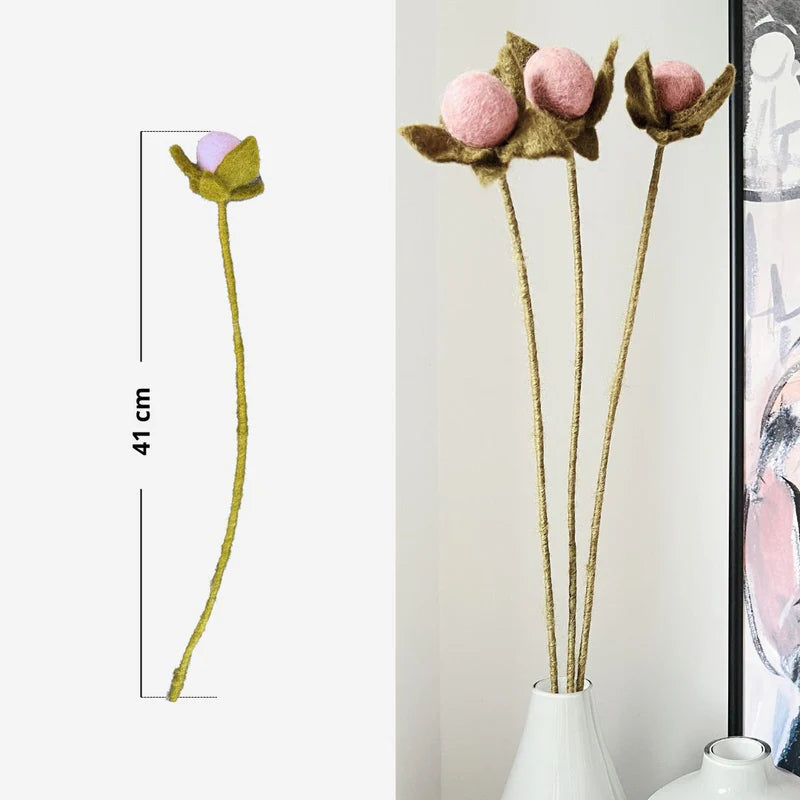 erplain_file_id:174019 - Branches de Boutons de Roses en Feutrine - New Heidi