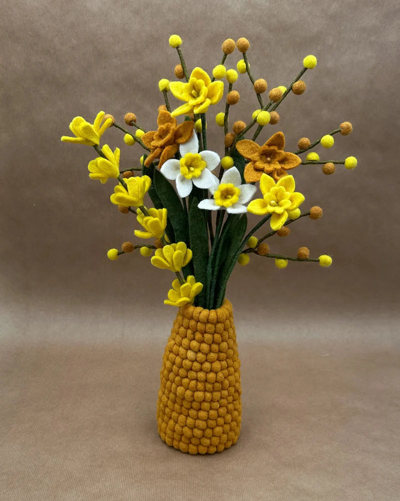 erplain_file_id:174806 - Jonquilles Moutarde en Feutrine – Création Artisanale New Heidi