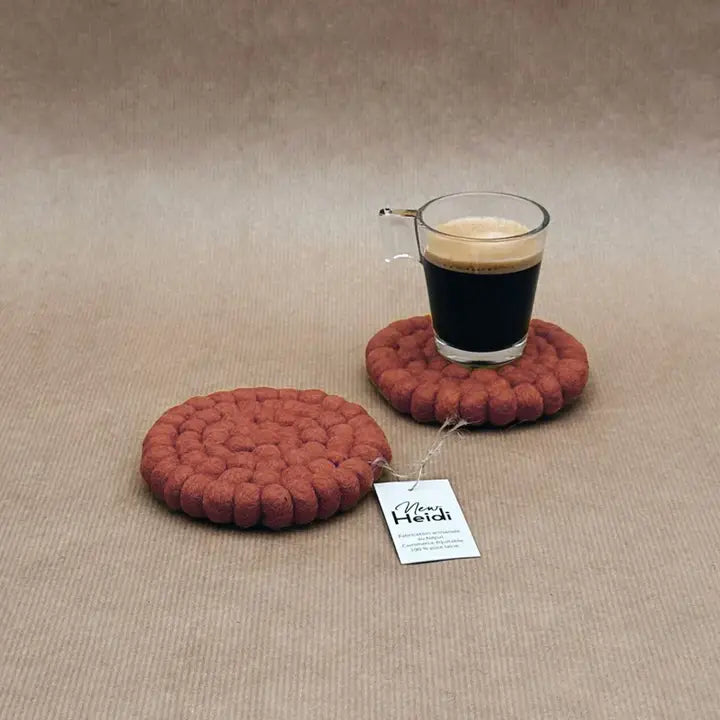 et de 2 Sous-verres "Boule" en Feutrine Artisanale – New Heidi